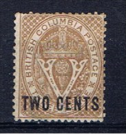 CDN BC 1868 Mi 7 Mng Aufdruckmarke - Unused Stamps