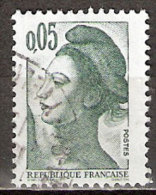 Timbre France Y&T N°2178 (03) Obl. Liberté De Gandon. 5 C. Vert-noir. Cote 0.30 € - 1982-1990 Liberté De Gandon