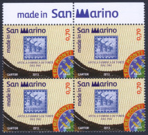 2013 SAN MARINO "MADE IN SAN MARINO: LA SERENISSIMA SPA" QUARTINA MNH* - Unused Stamps