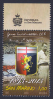 2013 SAN MARINO "120 ANNI DEL GENOA CALCIO" SINGOLO MNH - Nuevos