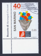 2013 SAN MARINO "40° ANNIVERSARIO FIRMA CONVENZIONE CONCESSIONE BREVETTI EUROPEI (CBE)" SINGOLO ANNULLO PRIMO GIORNO - Used Stamps