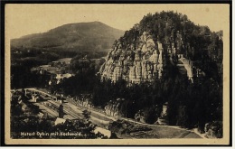 Oybin / Lausitzer Gebirge  -  Fels Mit Hochwald  -  Ansichtskarte Ca.1938    (3939) - Oybin