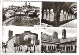 CPSM ELNE (Pyrénées Orientales) - Souvenir D'.....4 Vues - Elne