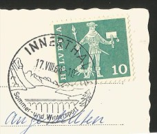 WÄGITALERSEE Fluhberg Stempel ! INNERTHAL Schwyz 1964 - Innerthal