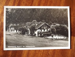 CARTOLINA  DI SEMMERING   NON VIAGGIATA  A9582 - Semmering