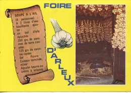 Foire D'Arleux 1er Dimanche De Septembre : Fumage De L'ail - Rcette De La Soupe à L'ail (gasronomie) Parchemin N°59/015/ - Arleux