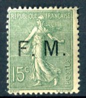 FRANCE  1901 - 04  FRANCHISE MILITAIRE - " F.M. YVERT N° 3 " -  1 VAL. AMINCIE / SCAN RECTO + VERSO - Franchigia Militare (francobolli)