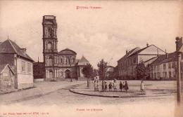 C 11061 - ETIVAL  - 88 -  Hotel De Ville Et L´église - - Belle CPA - Rare  - - Etival Clairefontaine