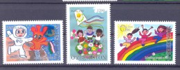 2014. Uzbekistan, Children's Drawings, 3v, Mint/** - Uzbekistan