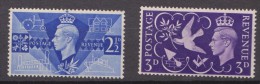 Great Britain, 1946, SG 491 - 492, Set Of 2, MNH - Neufs