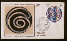 FRANCE Peinture, Yvert 2113. AGAM  Fdc, Premier Jour. 04/10/1980 - Sonstige & Ohne Zuordnung