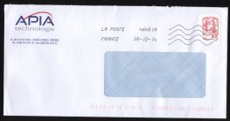 France 2013 Oblitéré Used Stamp Marianne De Ciappa Et Kawena Sur Enveloppe Apia Technologie - 2013-2018 Marianne Di Ciappa-Kawena