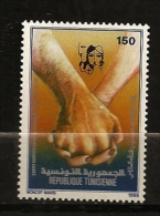 Tunisie 1989 N° 1130 ** Planning Familial, Main, Mains, Emblème, Homme, Femme, Natalité, IVG, Contraception, Sexualité - Tunisia (1956-...)