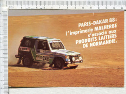 RALLYE   -  PARIS DAKAR   88  - - Rally Racing