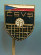 VOLLEYBALL - CSVS, Enamel, Pin, Badge - Voleibol