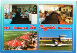 Germany, Cafe Restaurant Am Flugplatz, Norderney, Unused Postcard [14654] - Norderney