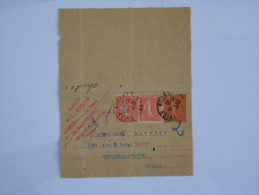 Marcophilie :carte Lettre : ,timbres Semeuses De 1931 - Letter Cards