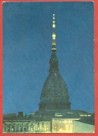 CARTOLINA VG ITALIA - TORINO Di Notte - Mole Antonelliana - 10 X 15 - ANNULLO 1966 - Mole Antonelliana