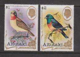 Aitutaki 1981 Bird Definitive Part Set 18 - 8 Pairs To 12c & $1 & $2 Singles - MNH - Aitutaki