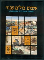 Israel Yearbook - 1986, All Stamps & Blocks Included - MNH - *** - Full Tab - Collections, Lots & Séries