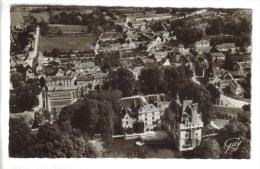 CPSM VIGNY (Val D'Oise) - En Avion Sur....vue Générale Au 1er Plan Le Château - Vigny