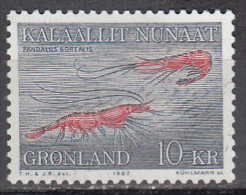 Greenland   Scott No  136    Unused Hinged     Year   1981 - Unused Stamps