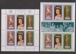 Aitutaki 1978 QEII Coronation Anniversary Both Sheetlets MNH - Aitutaki