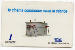 FRANCE CARTE UGC 1 PLACE Numérotée Avril 1996 - Entradas De Cine