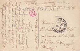 MAROC  TRESOR ET POSTES CASABLANCA - Covers & Documents