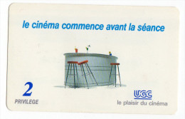 FRANCE CARTE UGC 2 PLACES Numérotée Fev 1996 - Entradas De Cine