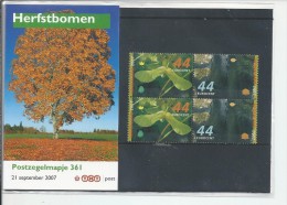 Pz.- Nederland Postfris PTT Mapje Nummer 361 - 21-09-2007 - Herfstbomen. 2 Scans - Nuovi