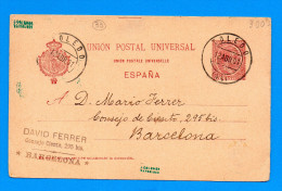 Entier Postal 1901 Toledo - 1850-1931