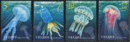 2015 Marine Life- Jellyfish Stamps Sea Jelly Fish Fluorescent Ink Unusual - Oddities On Stamps