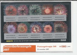 Pz.- Nederland Postfris PTT Mapje Nummer 368 - 22-11-2007 - Decemberkraszegels 2007. 2 Scans - Unused Stamps