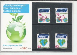 Pz.- Nederland Postfris PTT Mapje Nummer 370 - 02-01-2008 - Prioritypostzegels Voor Europa En Buiten Europa. 2 Scans - Unused Stamps