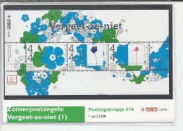 Pz.- Nederland Postfris PTT Mapje Nummer 374 + 375 - 01-04-2008 - Zomerzegels: Verdeet-ze-niet 1 En 2.  4 Scans - Neufs