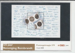 Pz.- Nederland Postfris PTT Mapje Nummer 379 - 12-06-2008 - 125 Jaar Vereniging Rembrandt. 2 Scans - Neufs