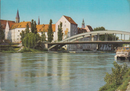 D-94315 Straubing - Blick über Die Donau - Lastkahn - Straubing