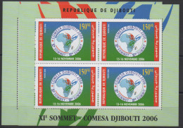 Djibouti Dschibuti 2006 VARIETE 2 Tailles Bloc Souvenir Sheet Block Kleinbogen Sommet COMESA Summit Mi. 809 - Djibouti (1977-...)