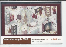 Pz.- Nederland Postfris PTT Mapje Nummer 386 - 04-11-2008 - Decemberzegels 2008. 2 Scans - Unused Stamps