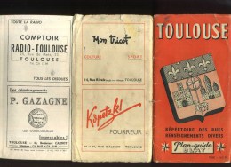 - FRANCE 31 . TOULOUSE . PLAN ET REPERTOIRE DES RUES 1957 . - Topographische Karten