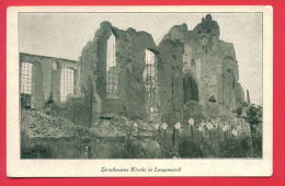 158731 / Zerschossenen Kirche In Langemarck - Allemande Guerre 1914-1918 Belgique Belgium Belgien Belgio - Langemark-Poelkapelle