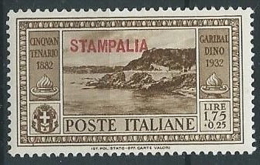 1932 EGEO STAMPALIA GARIBALDI 1,75 LIRE MH * - G041 - Egeo (Stampalia)