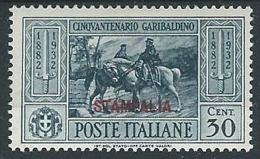 1932 EGEO STAMPALIA GARIBALDI 30 CENT MH * - G041 - Egeo (Stampalia)