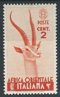 1938 AOI SOGGETTI VARI 2 CENT MH * - G042 - Africa Oriental Italiana
