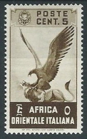 1938 AOI SOGGETTI VARI 5 CENT MH * - G042 - Afrique Orientale Italienne