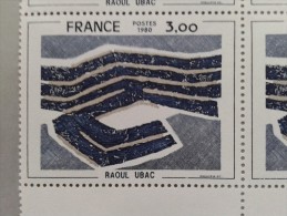 Bloc De 4 Timbres "Raoul Ubac" 1980 - Altri & Non Classificati