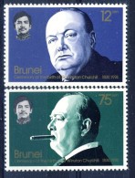 ##K617. Bruneio 1974. Churchill. Michel 209-10. MNH(**) - Brunei (...-1984)