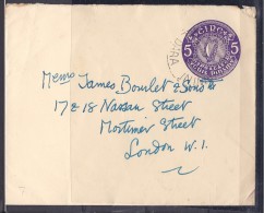 Ireland1954: Michel U14 Used With Gestreiftes Papier - Postal Stationery