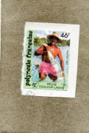 POLYNESIE  : ""Pêche Couleur Lagon" : Pêcheur Et Filet - Adhésif - Petit Format - - Used Stamps